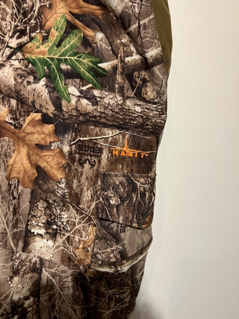 Men's Camo Hunting Pants in Olive and Brown - Picture 2 of 9